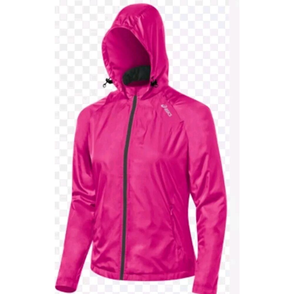 Asics Motion Protect Pink Full Zip Athletic Running Jacket Women's, M A001629